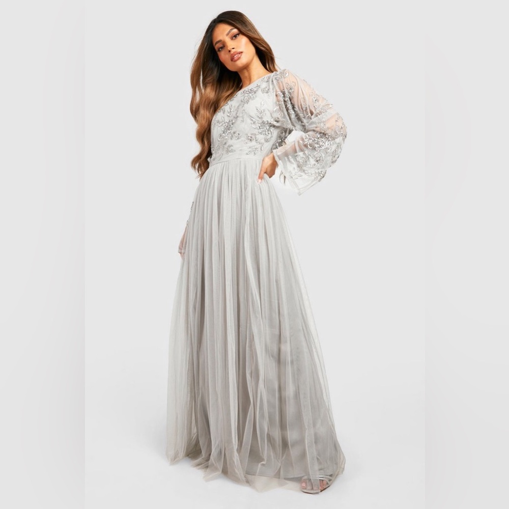 New!! BOOHOO Bridesmaid, Prom, Homecoming, Wedding Guest, Modest Dress
